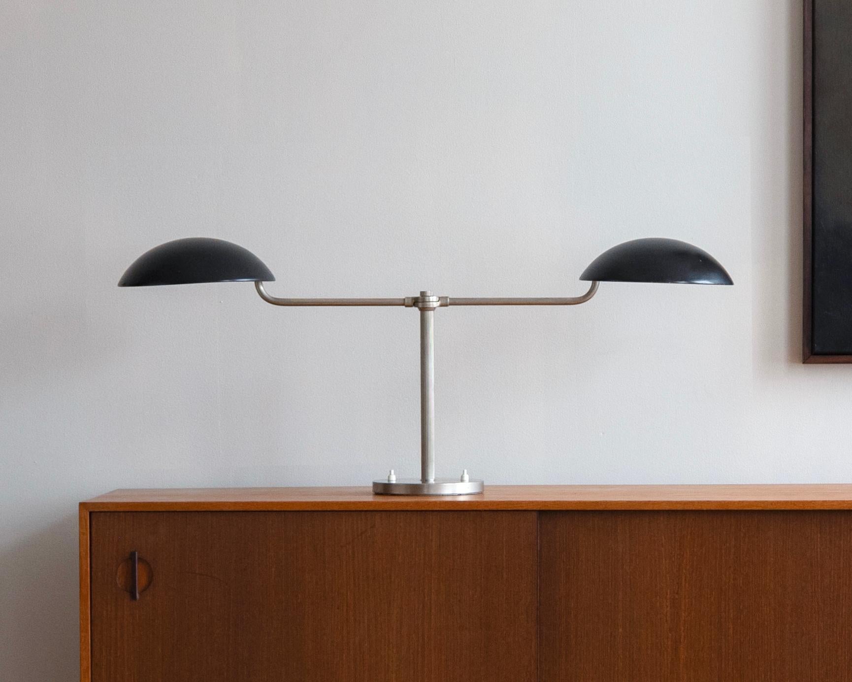 20th Century Swedish Modern Twin table lamp by Harald Notini