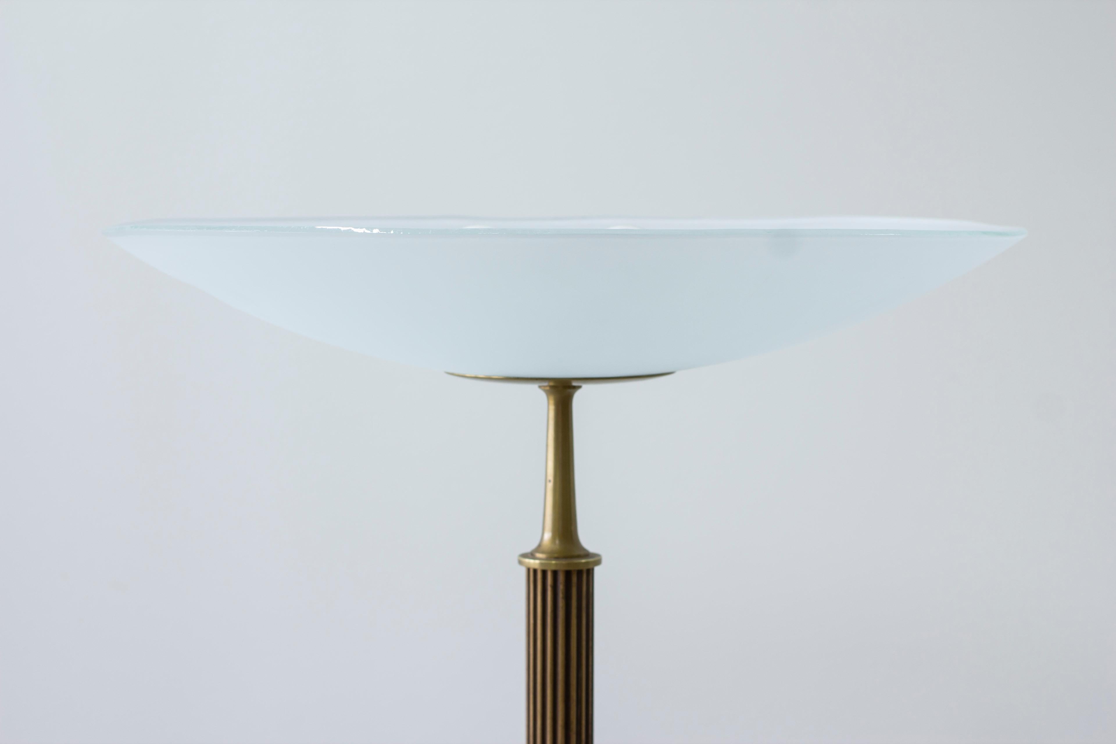 Swedish Modern uplight floor lamp model 2614 by Bröderna Malmströms For Sale 5