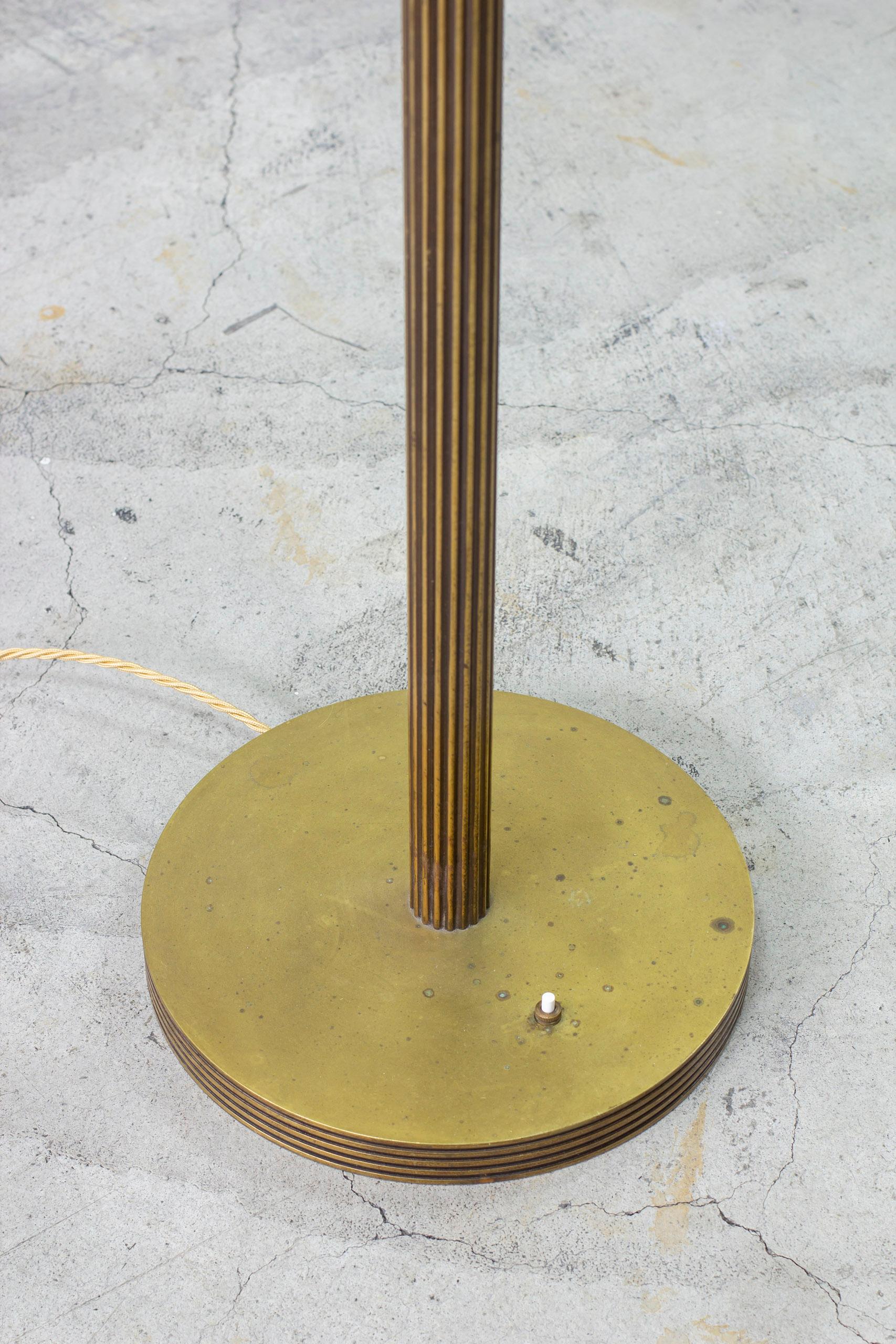 Swedish Modern uplight floor lamp model 2614 by Bröderna Malmströms For Sale 1
