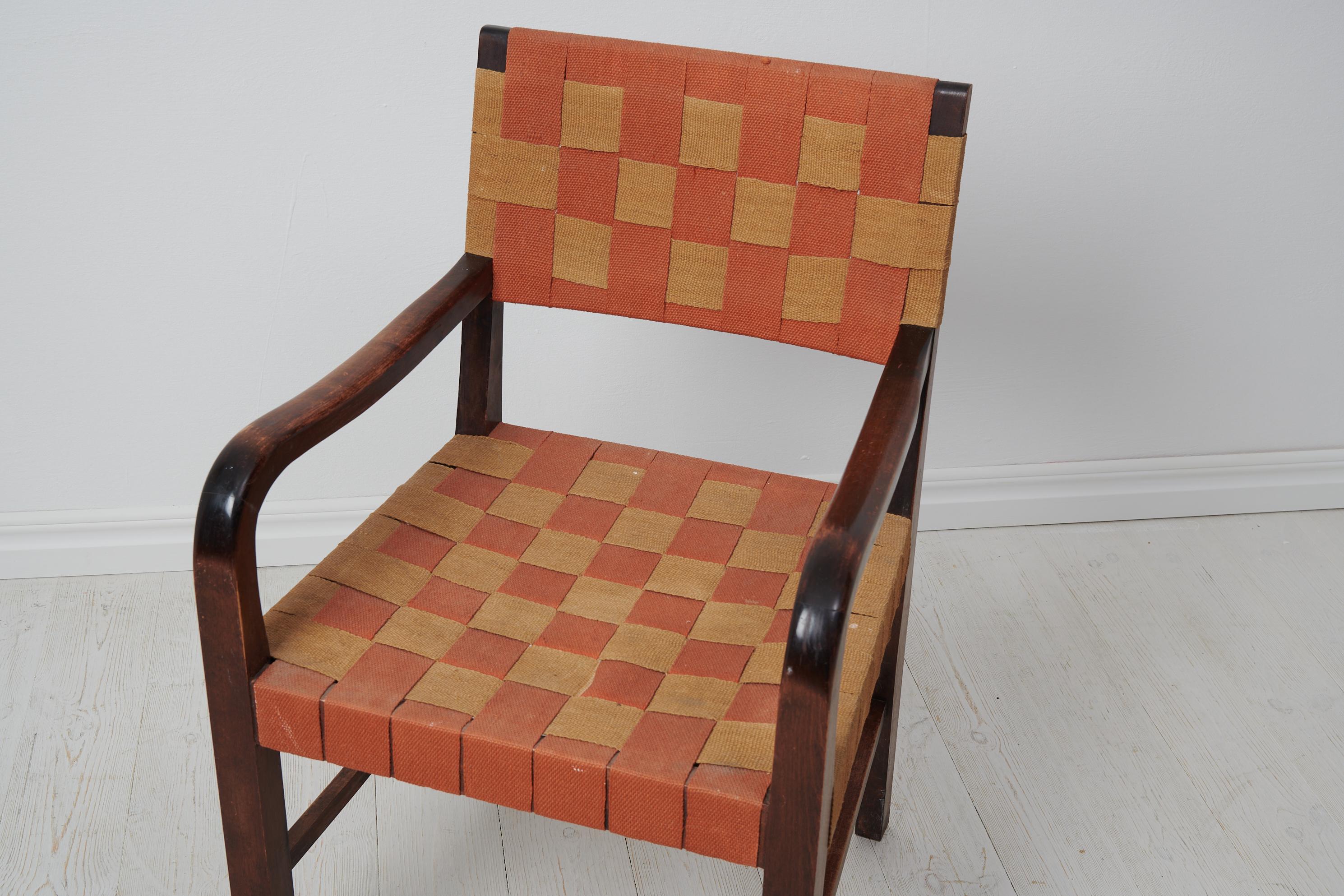 Swedish Modern Vintage Armchair, 1920 to 1930 For Sale 1
