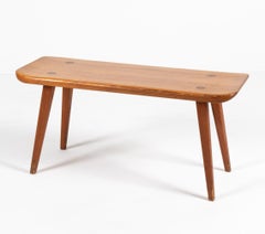 Swedish Modern "Visingsö" Bench in Pine by Carl Malmsten, c. 1960's