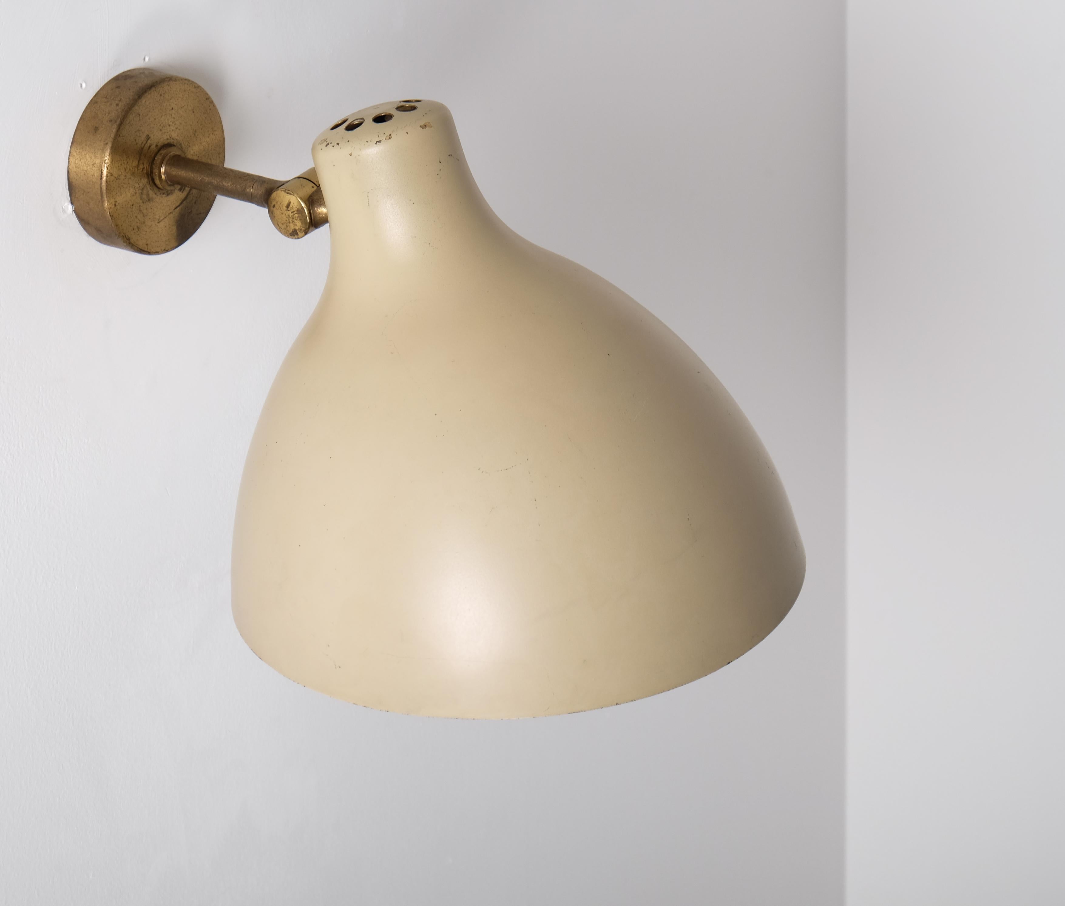 Lámpara de pared moderna sueca de ASEA, década de 1940 en venta 2