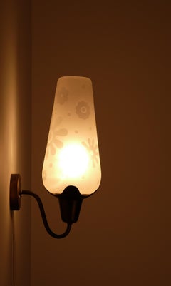 Lámpara de pared moderna sueca de Böhlmarks, década de 1940