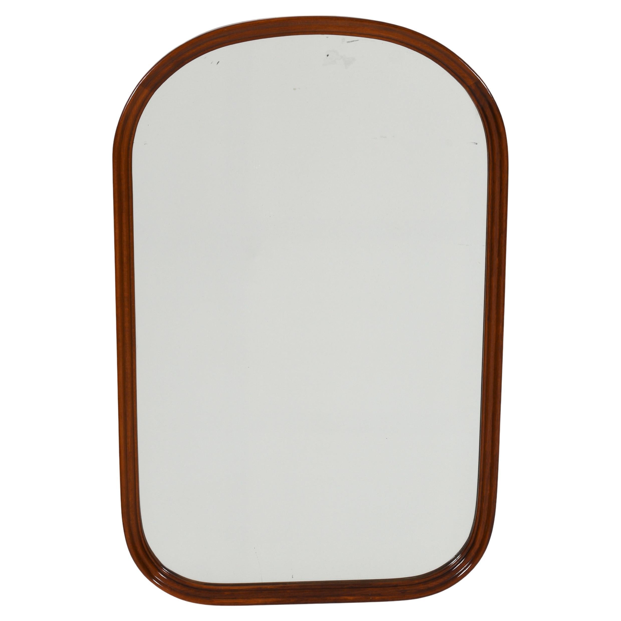 Miroir mural moderne suédois par Bodafors, années 1940 - Cadre sculptural