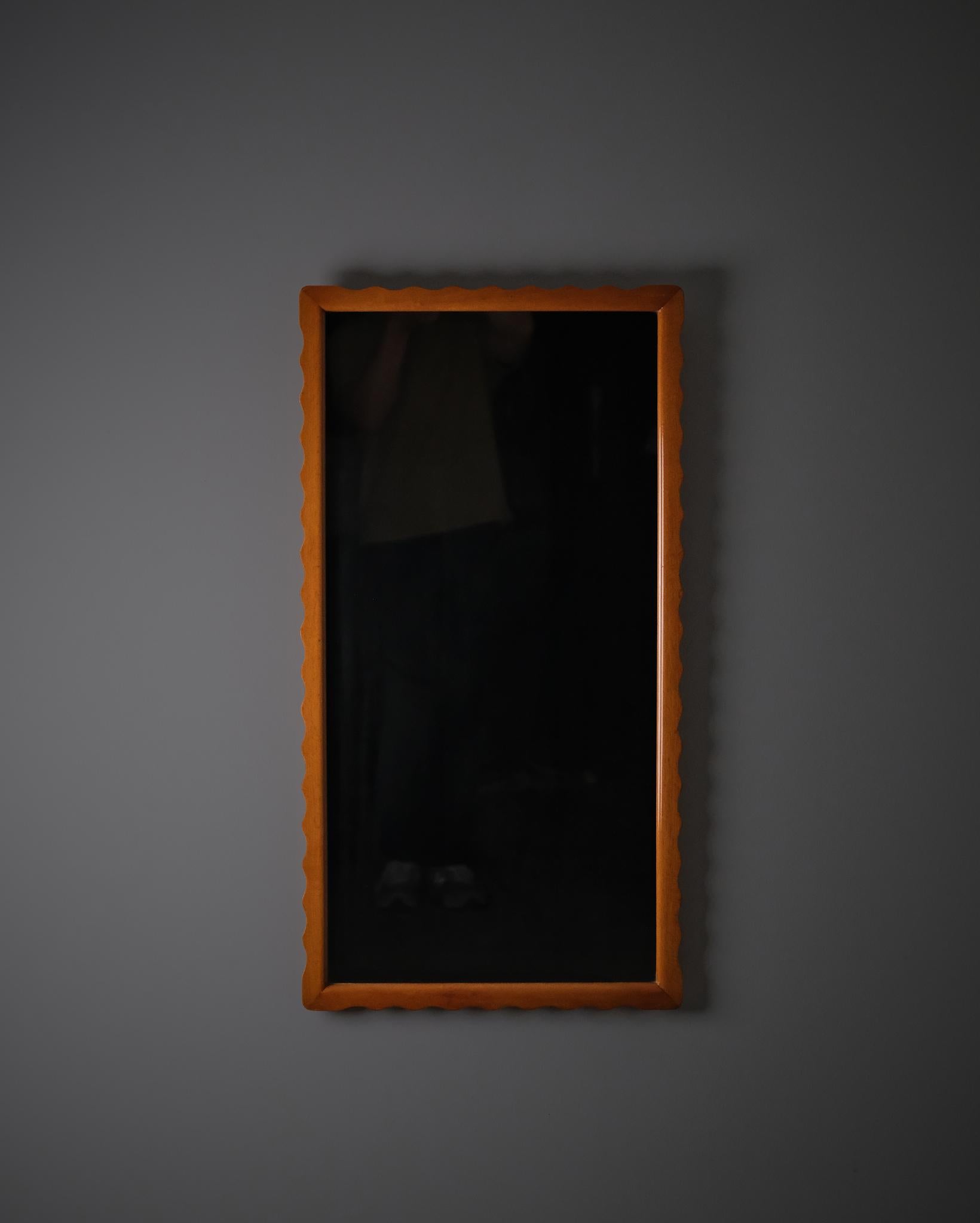 Scandinavian Modern Swedish modern wall mirror by Fröseke, 1940s For Sale