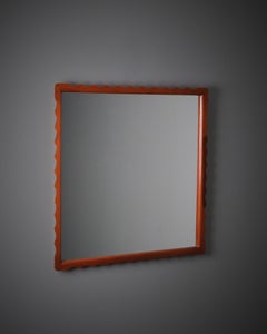 Miroir mural moderne suédois par Fröseke, années 1940