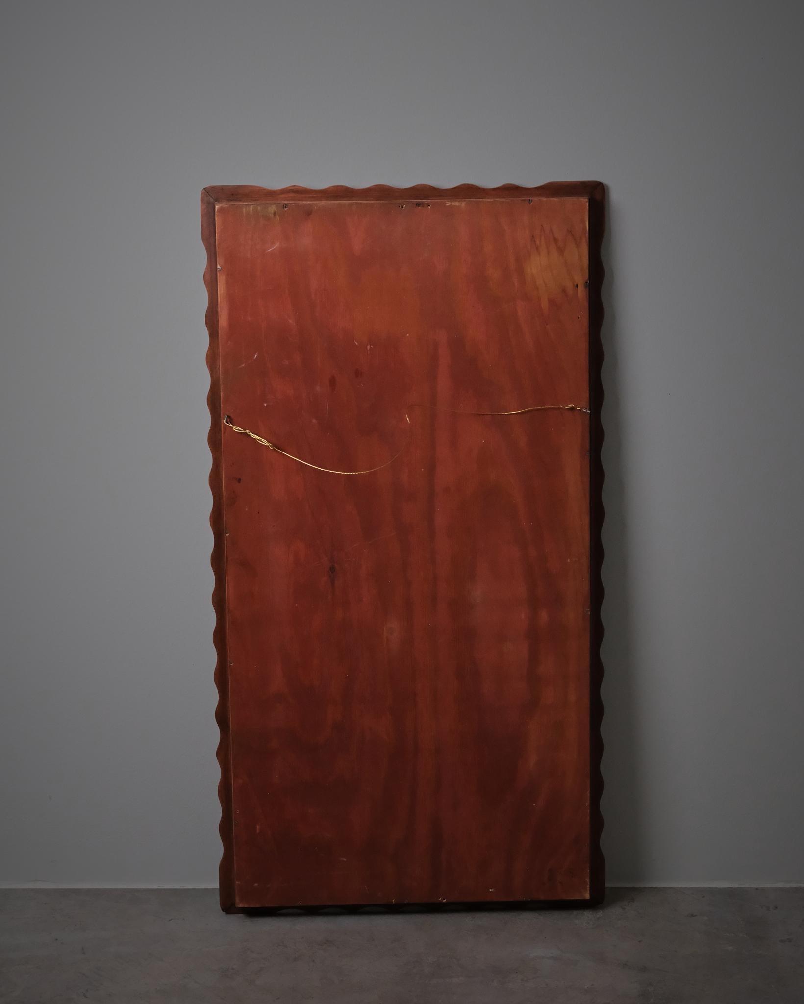 Miroir mural moderne suédois par Fröseke, années 1940 en vente 2