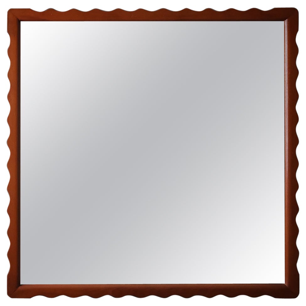 Swedish modern wall mirror by Fröseke, 1940s For Sale