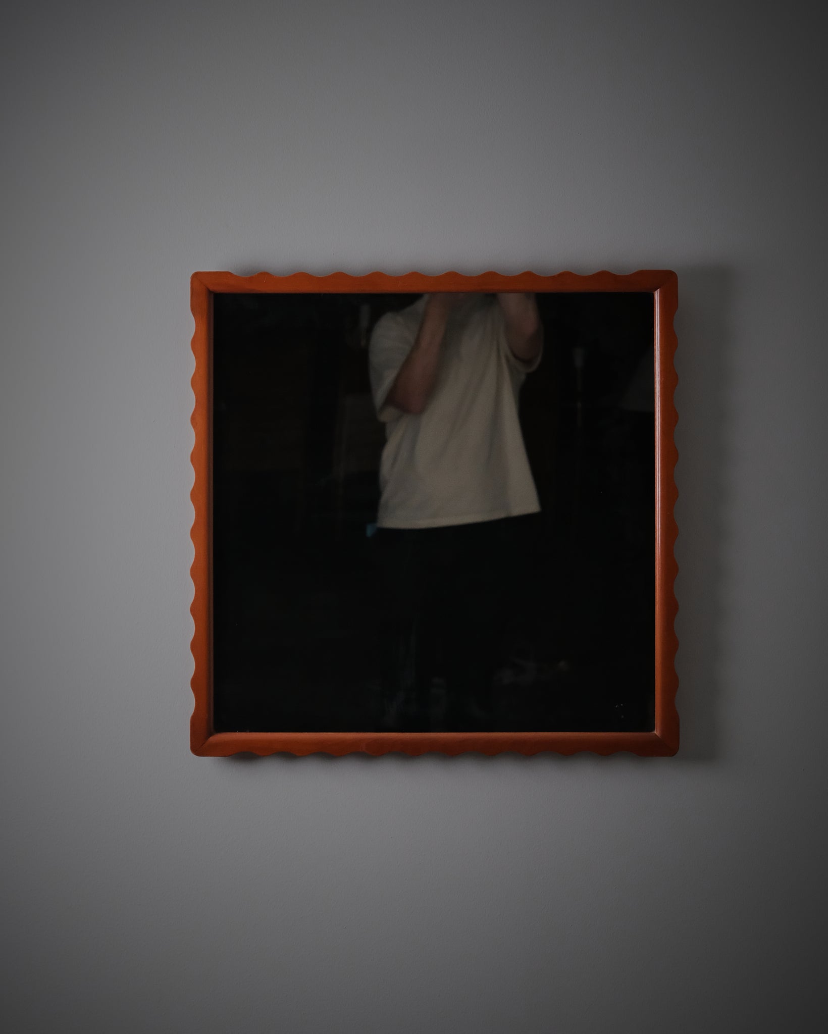Swedish modern wall mirror by Fröseke, 1940s