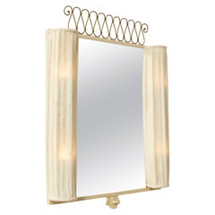 Swedish Modern Wall Mirror from Bjerkås Armatur, Sweden, 1940s