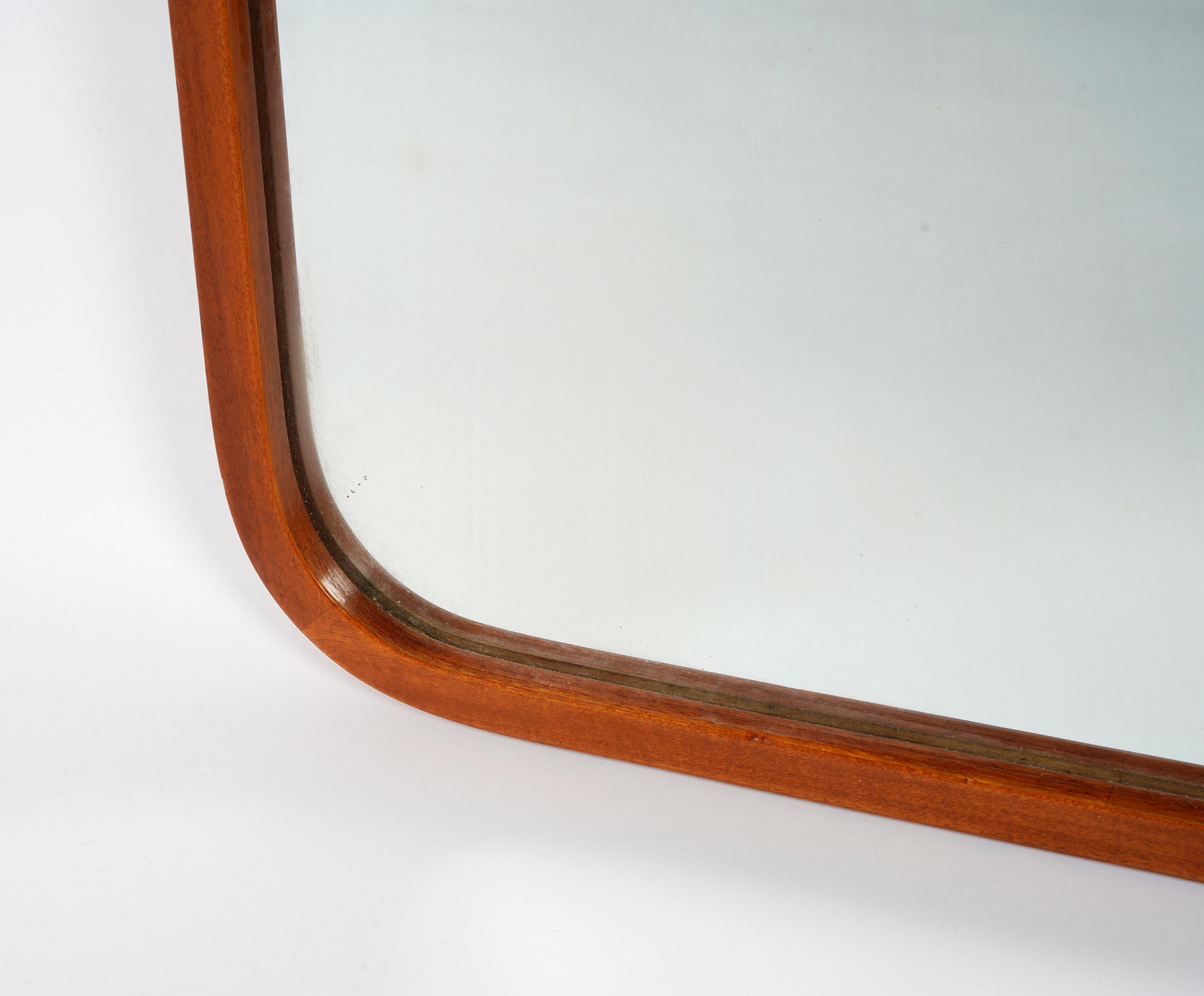 Scandinavian Modern Swedish modern wall mirror, unknown designer, 1940s For Sale