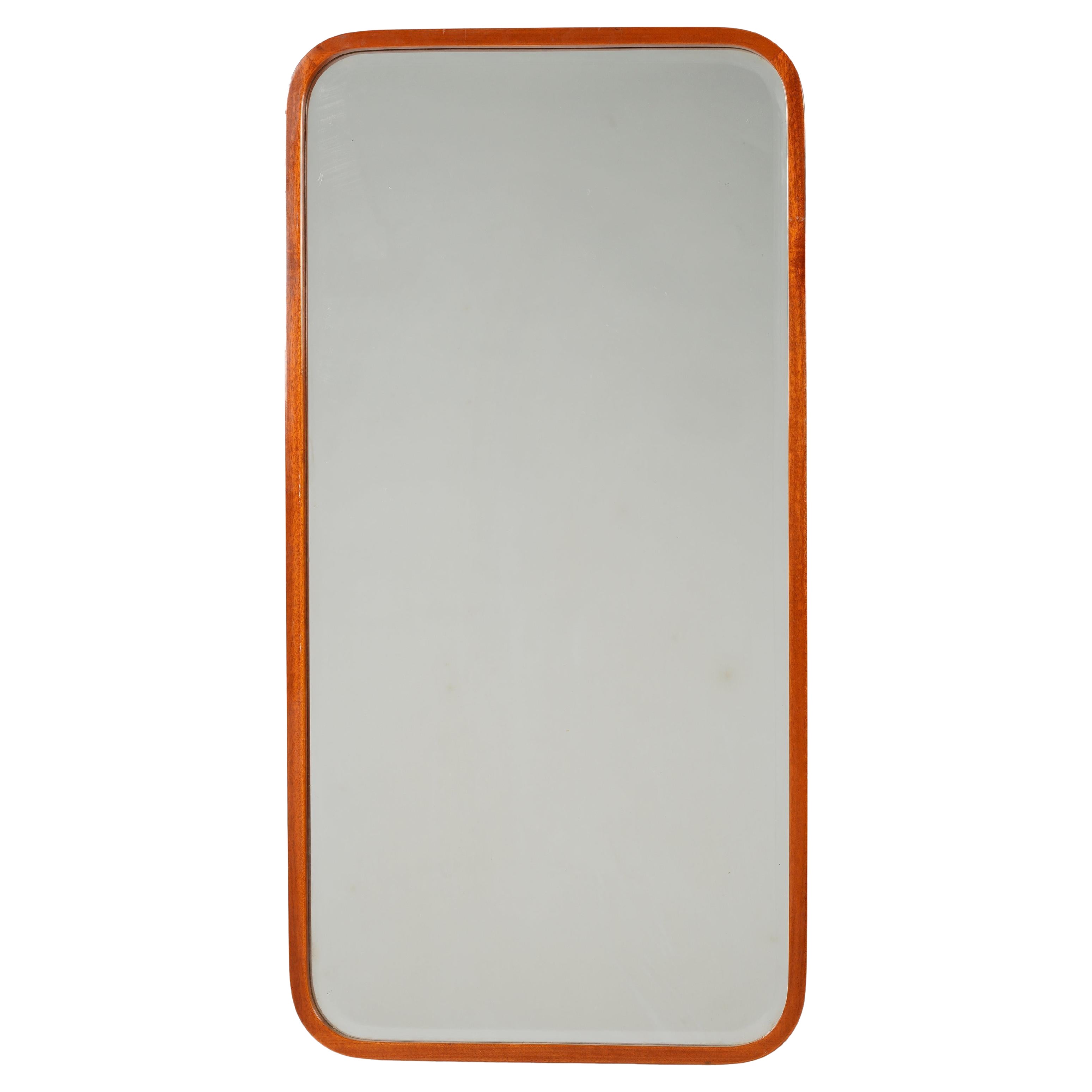 Swedish modern wall mirror, unknown designer, 1940s