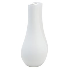Schwedische moderne Vase aus weißem Surrea-Steinzeug, 1940er-Jahre