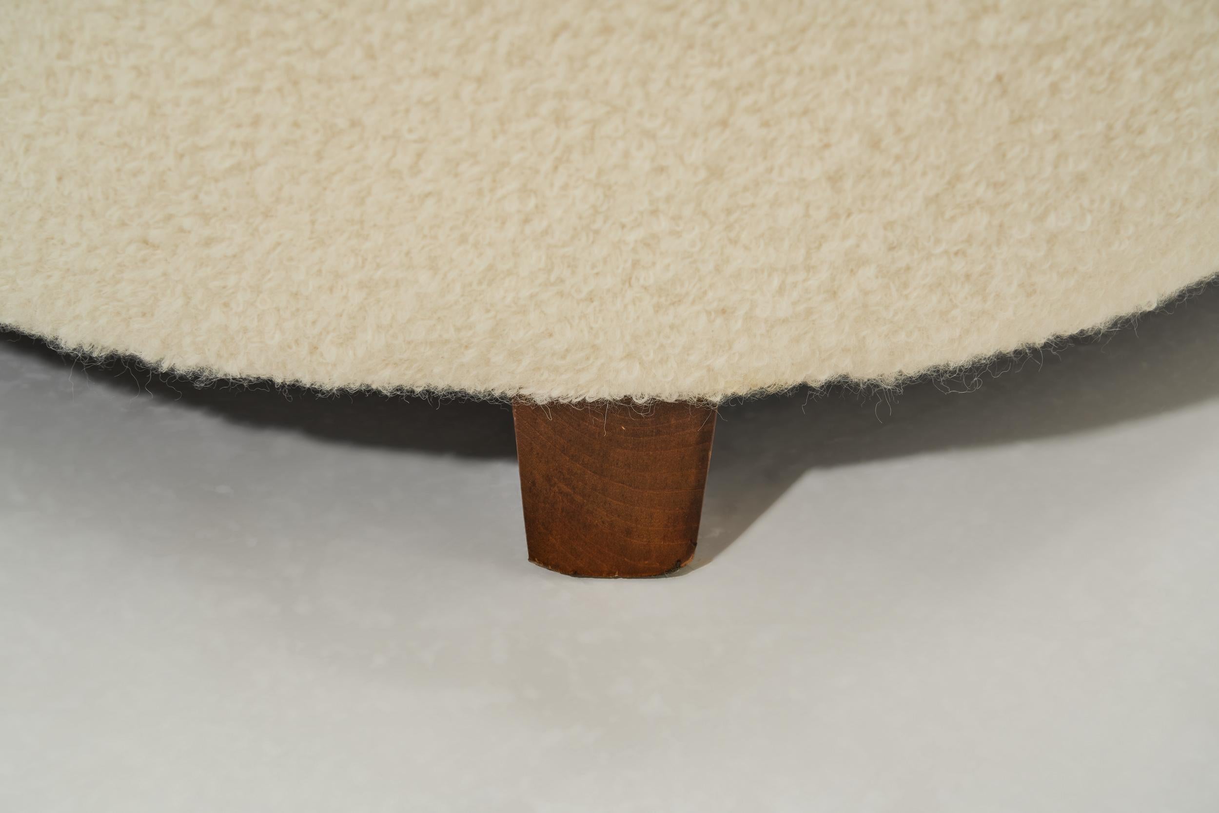 Swedish Modern Wing-Back Armchair, Sweden ca 1940s For Sale 11