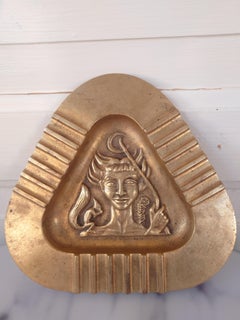 Swedish Modern Ystad Metall Ulla Fogelklou-Skogh Brass Ash Tray 1940s