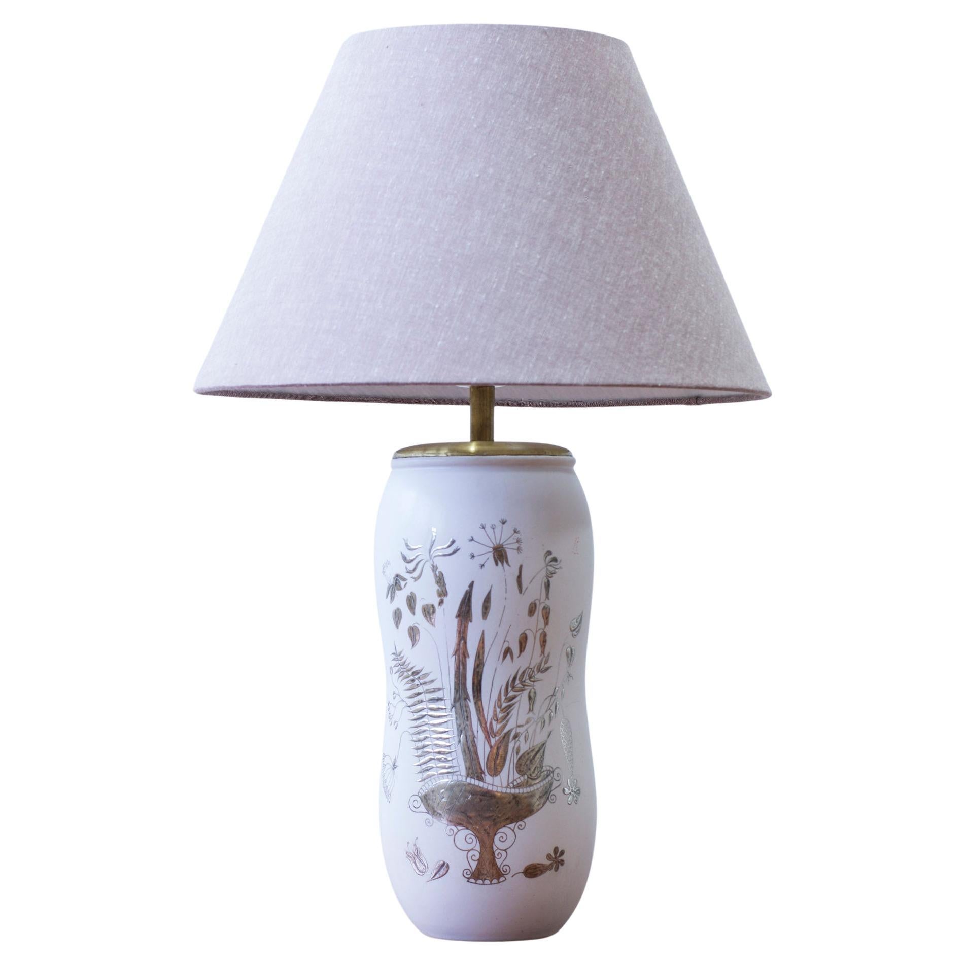 Swedish modern"Grazia" ceramic table lamp by Stig Lindberg
