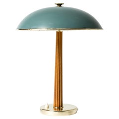 Swedish Modernist Brass Table Lamp from Nordiska Kompaniet, Sweden, 1940s