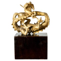 Swedish Modernist Bronze Sculpture by Stig Blomberg, Herman Bergman, Sweden