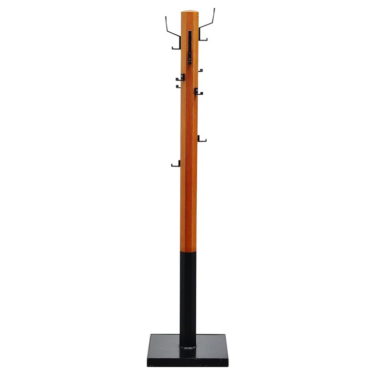 Swedish Modernist Coat Stand in Pine Wood, 1960 at 1stDibs