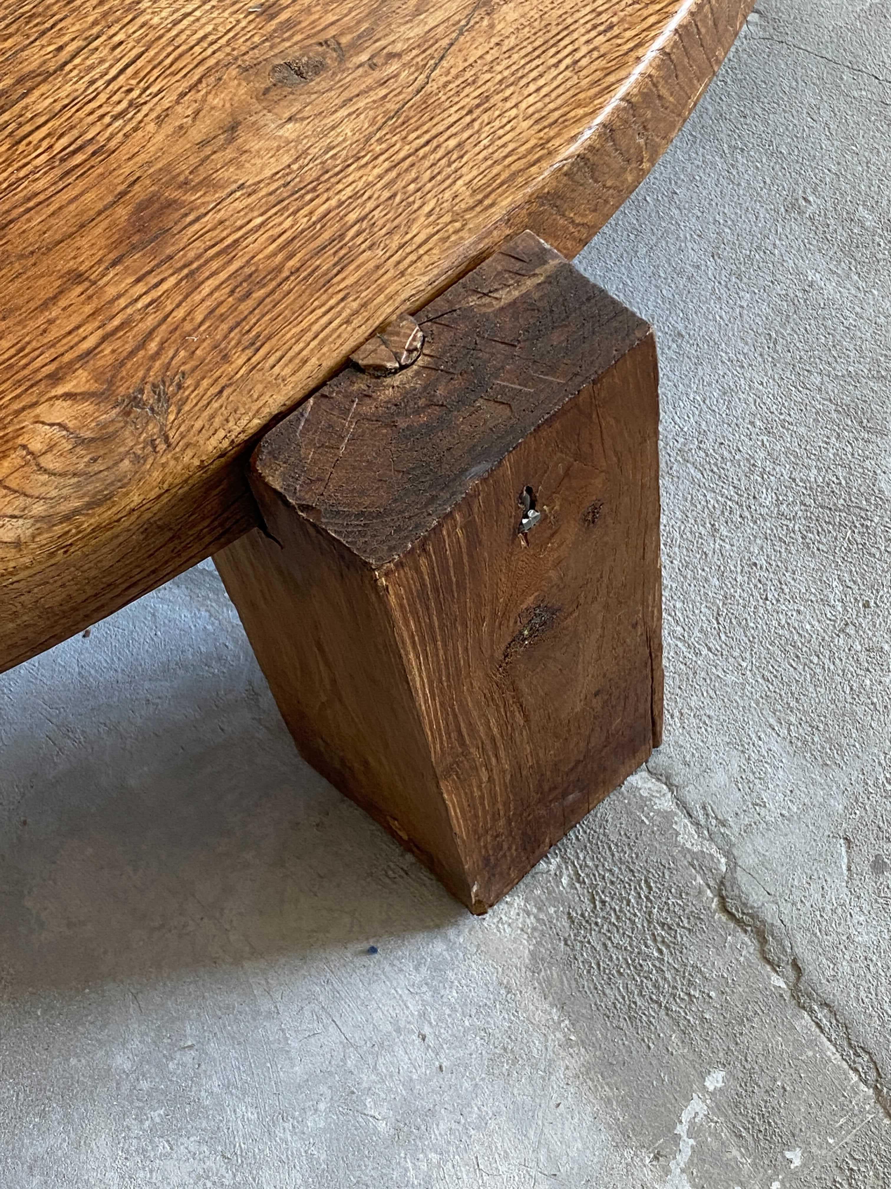 Swedish Modernist Designer, Large Minimalist Coffee / Cocktail Table, Oak, 1960s In Fair Condition In High Point, NC