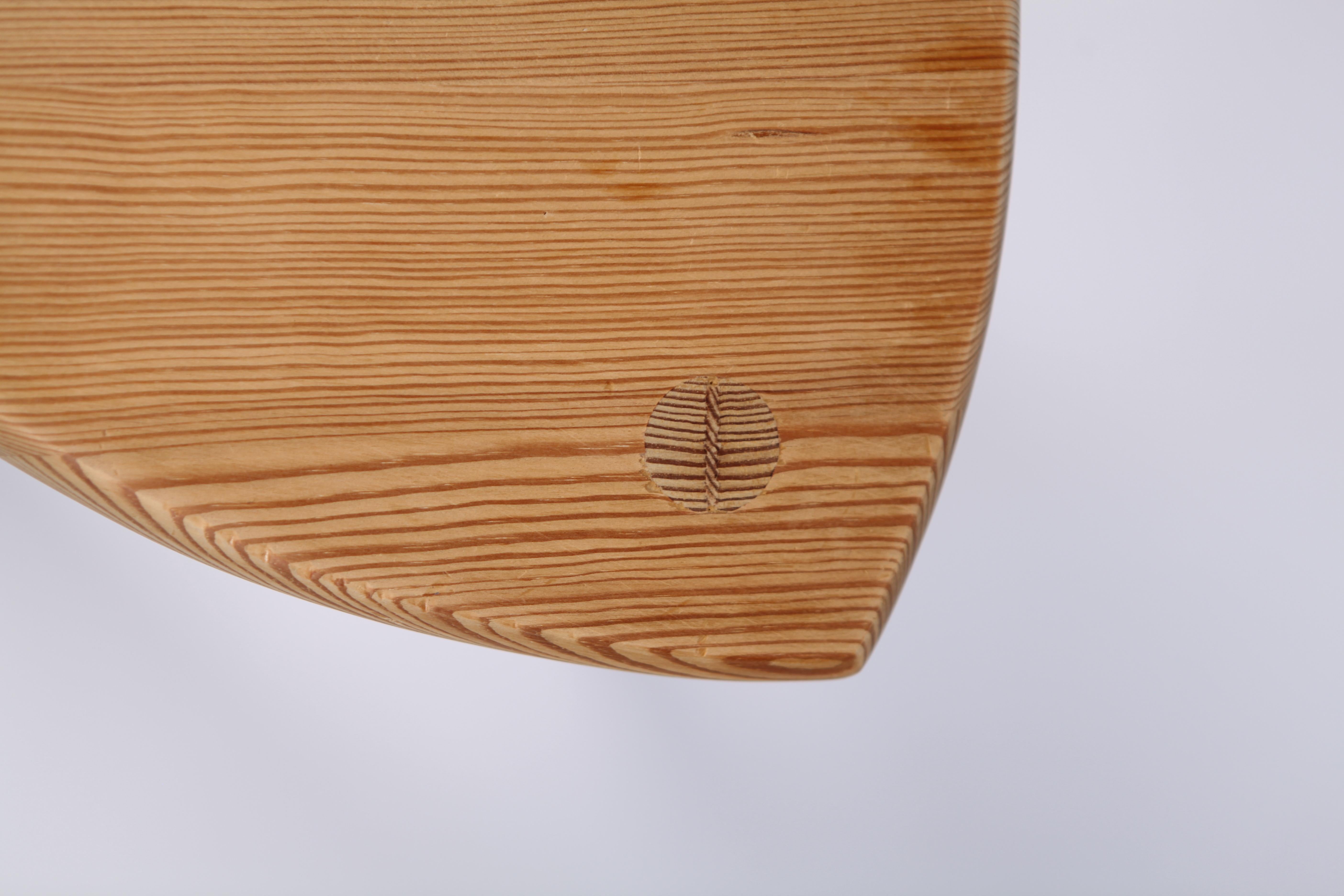Mid-20th Century Swedish Modernist Designer, Pine Stool, 1950s