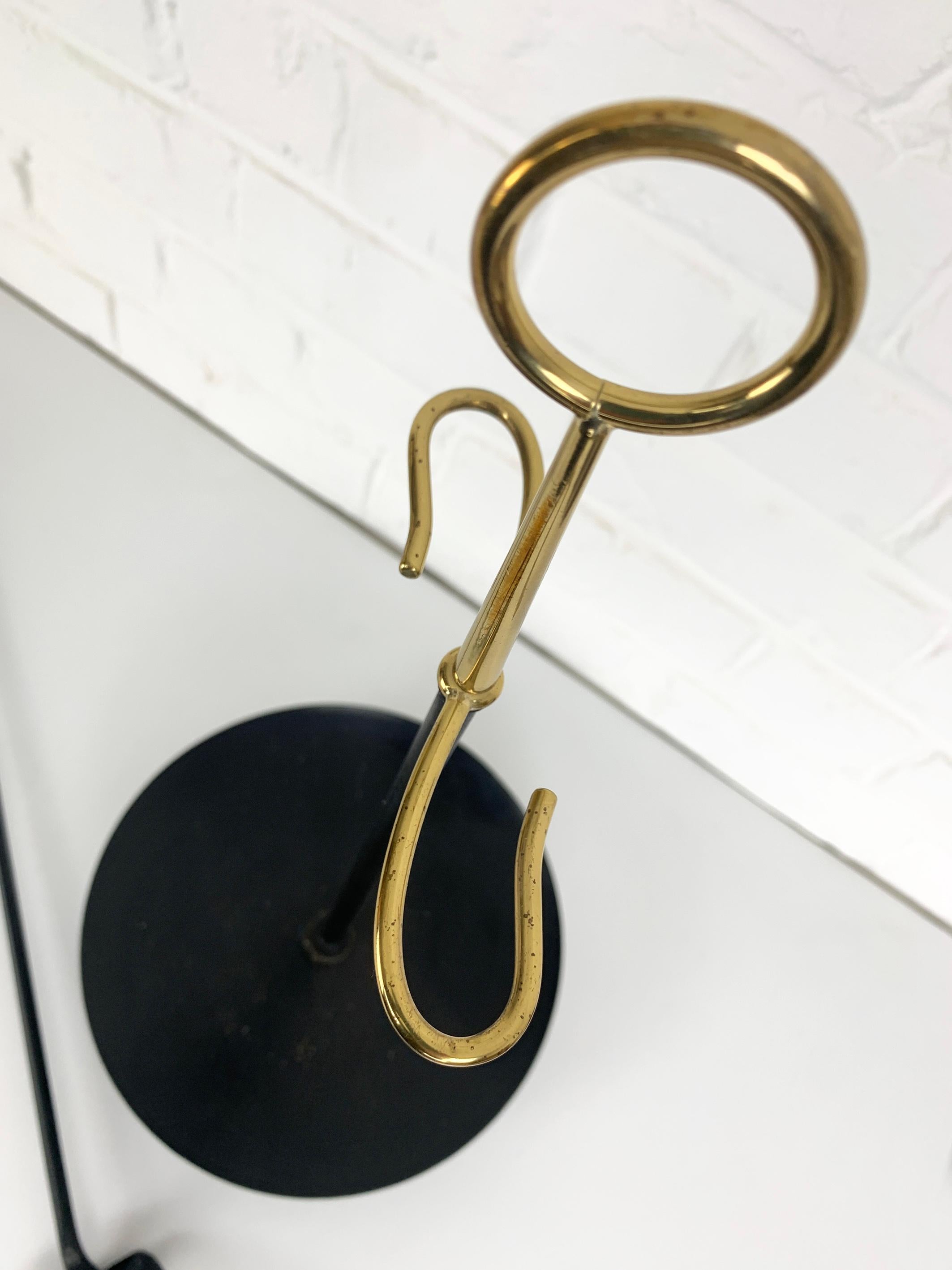 Juego modernista sueco de herramientas para el fuego de Gunnar Ander, Ystad Metal, latón y metal 1950 en venta 3