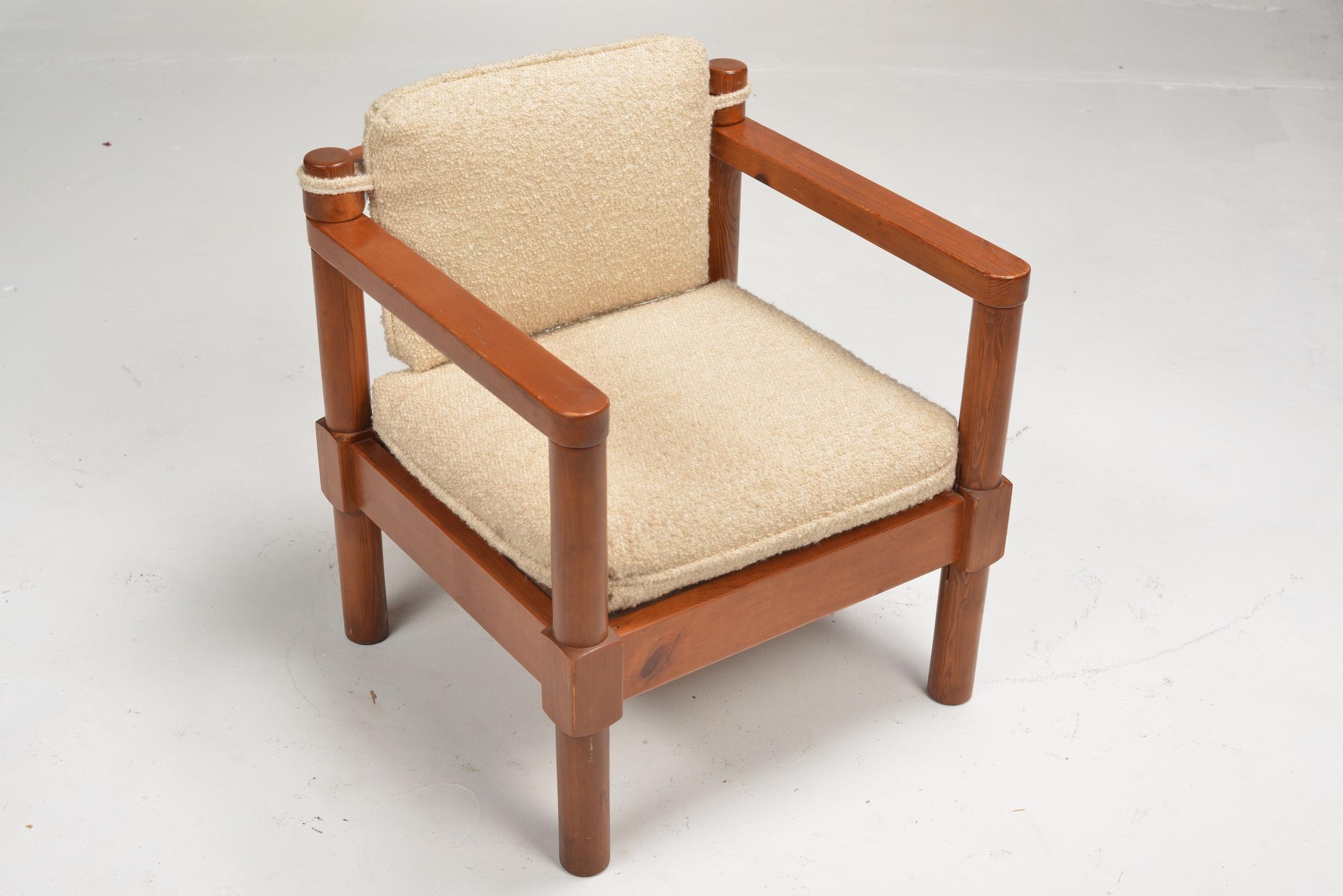 Schwedische Modernist Lounge Chairs aus Kiefer (Polster) im Angebot