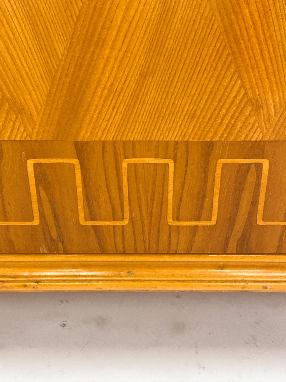 Swedish Modernist Maple and Inlay Highboard, Circa 1950's For Sale 2