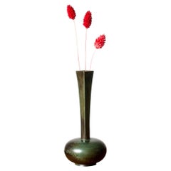 Swedish Modernist Patinated Bronze Vase from GAB, 1930s