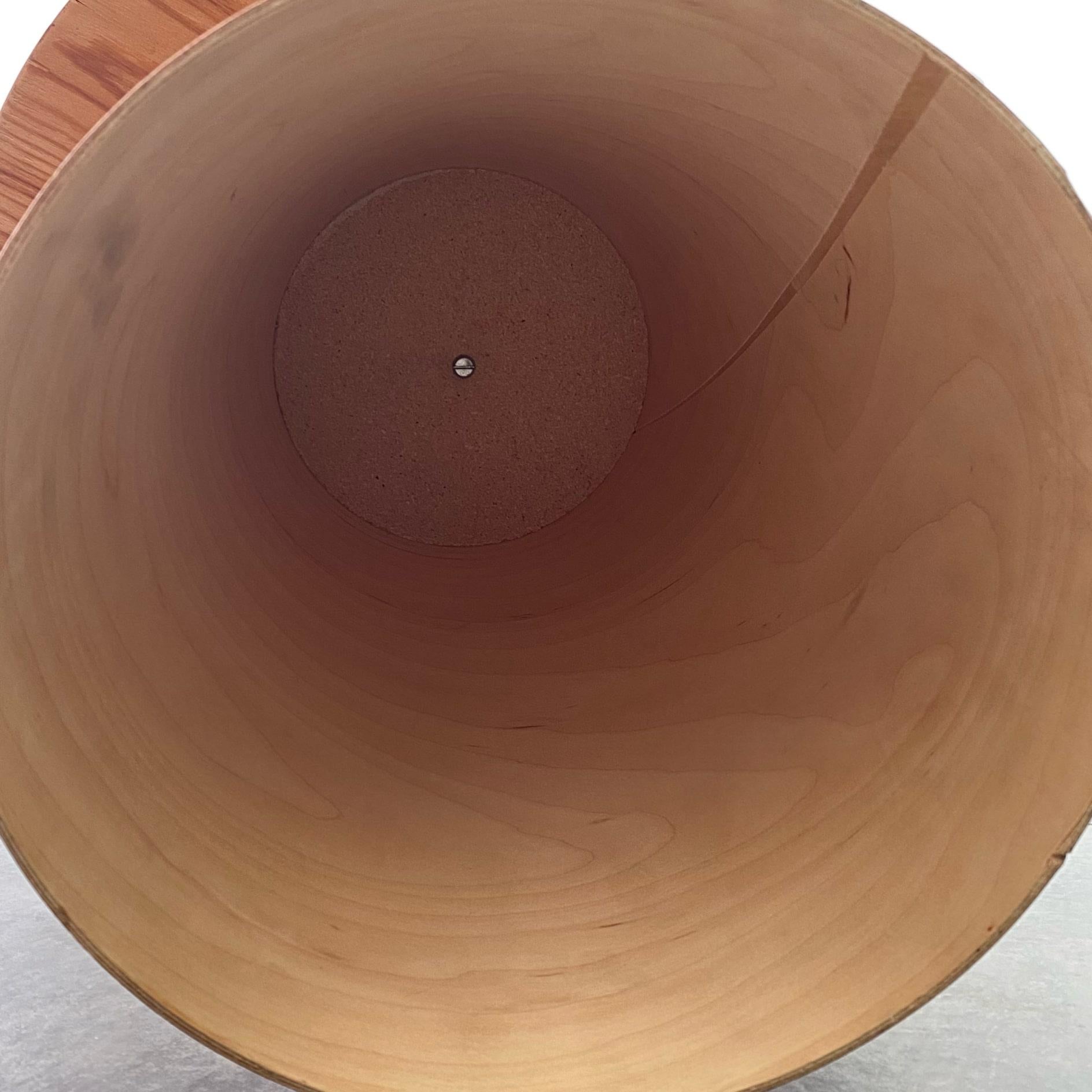 Swedish modernist pinewood mushroom side table by Martin Åberg, Servex, 1960s 3