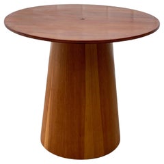 Vintage Swedish modernist pinewood mushroom side table by Martin Åberg, Servex, 1960s