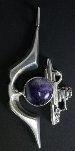 Swedish Modernist Silver Ove Nordström Bergslagsmycke 1969 Pendant