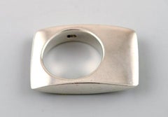 Swedish Modernist Silver Ring, 1960s