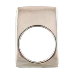 Swedish Modernist Silver Ring, 1960s