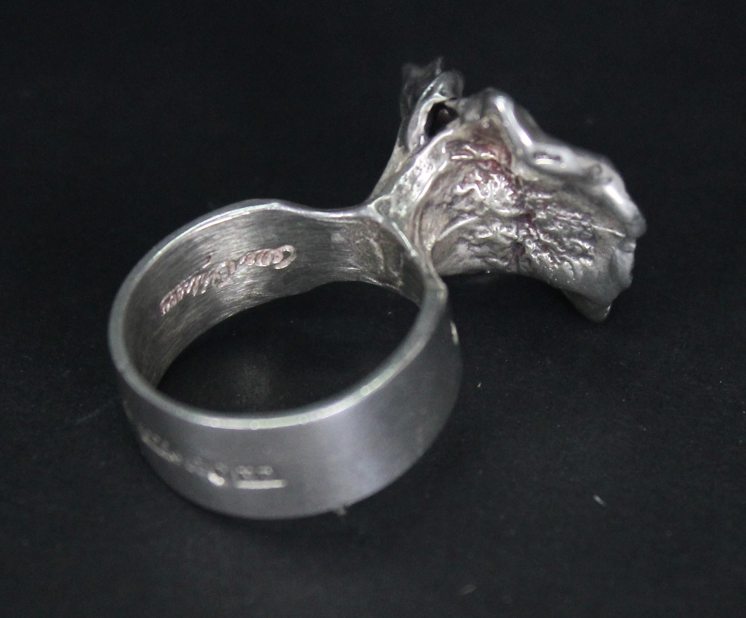 Ring size 16,5mm. US size 6. Very nice condition. No issues.

Olle Ohlsson is a Swedish silver- and goldsmith with a unique artistic expression that pushes limits. Trained as an artisan before studying to become an artist, he developed his own style