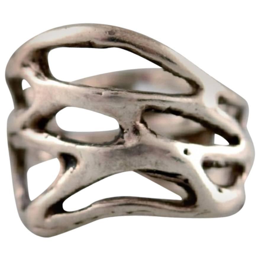 Swedish Modernist Silver Ring