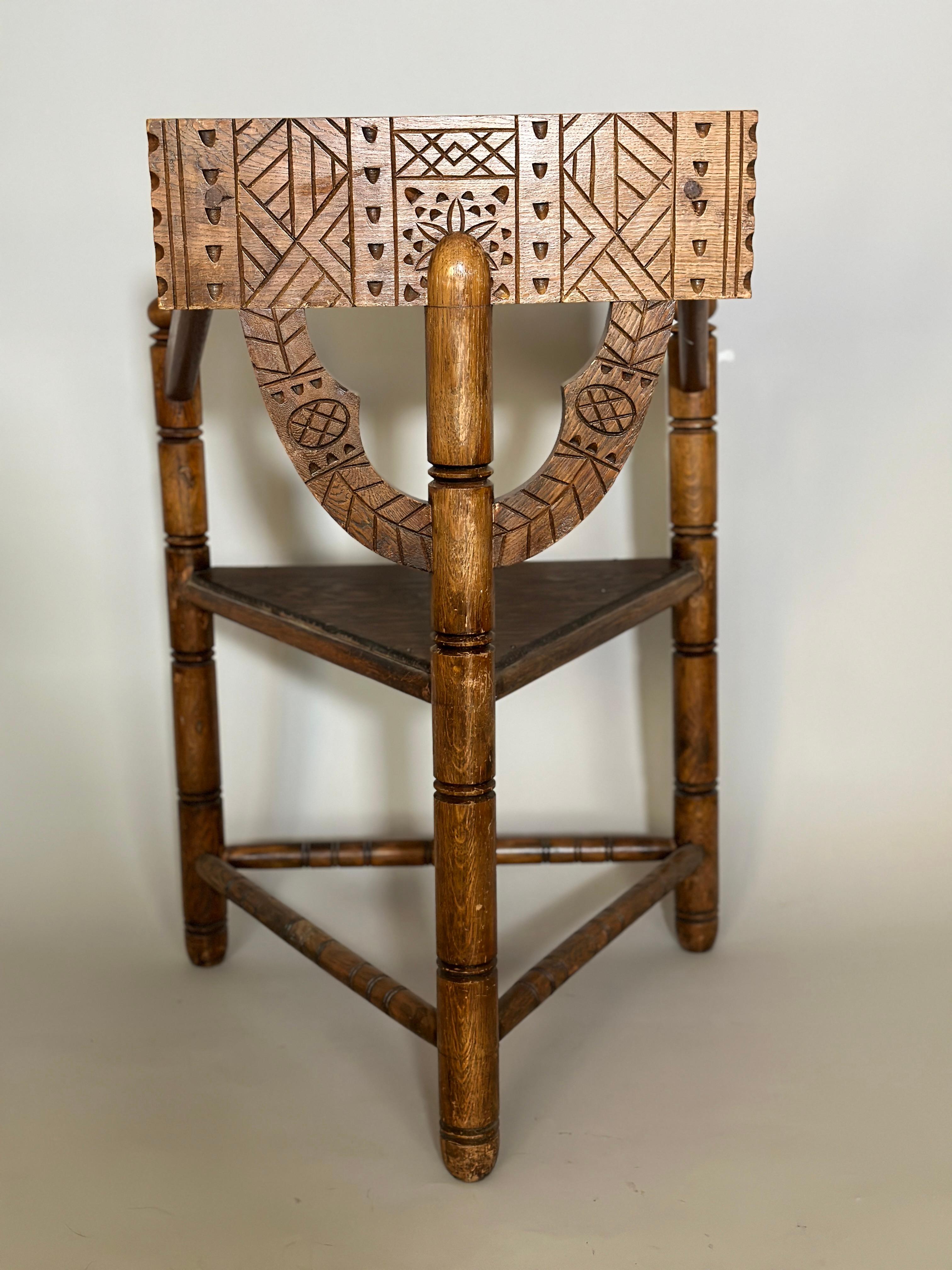 Mid-Century Modern Swedish Monk Chair 1930s For Sale