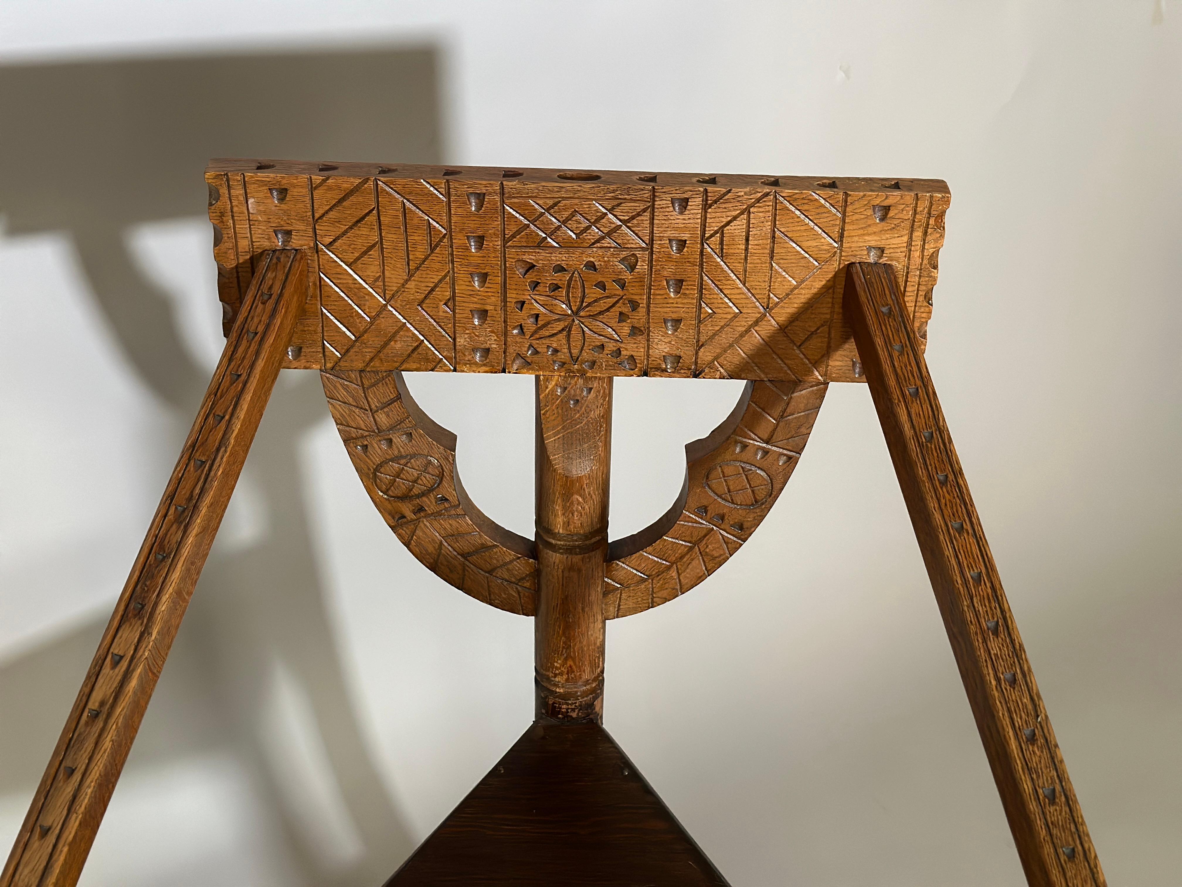 Oak Swedish Monk Chair 1930s For Sale