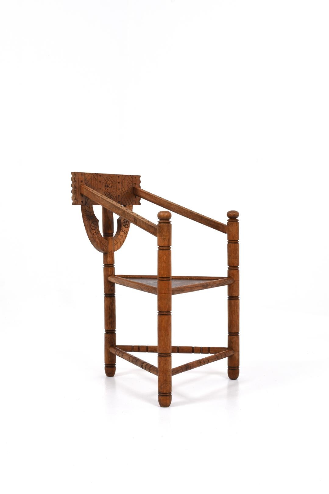 Mid-20th Century Swedish Monk Chair For Sale