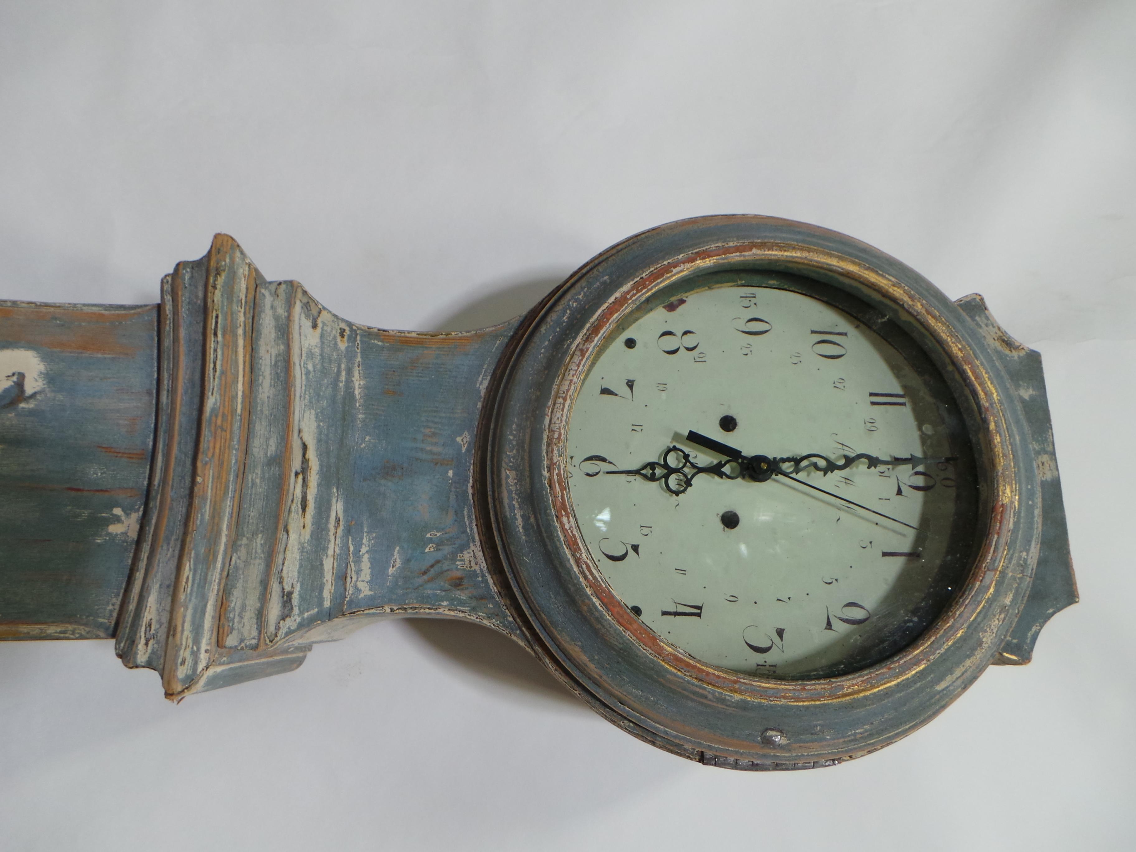 Swedish Mora Clock 100% Original Blue For Sale 2