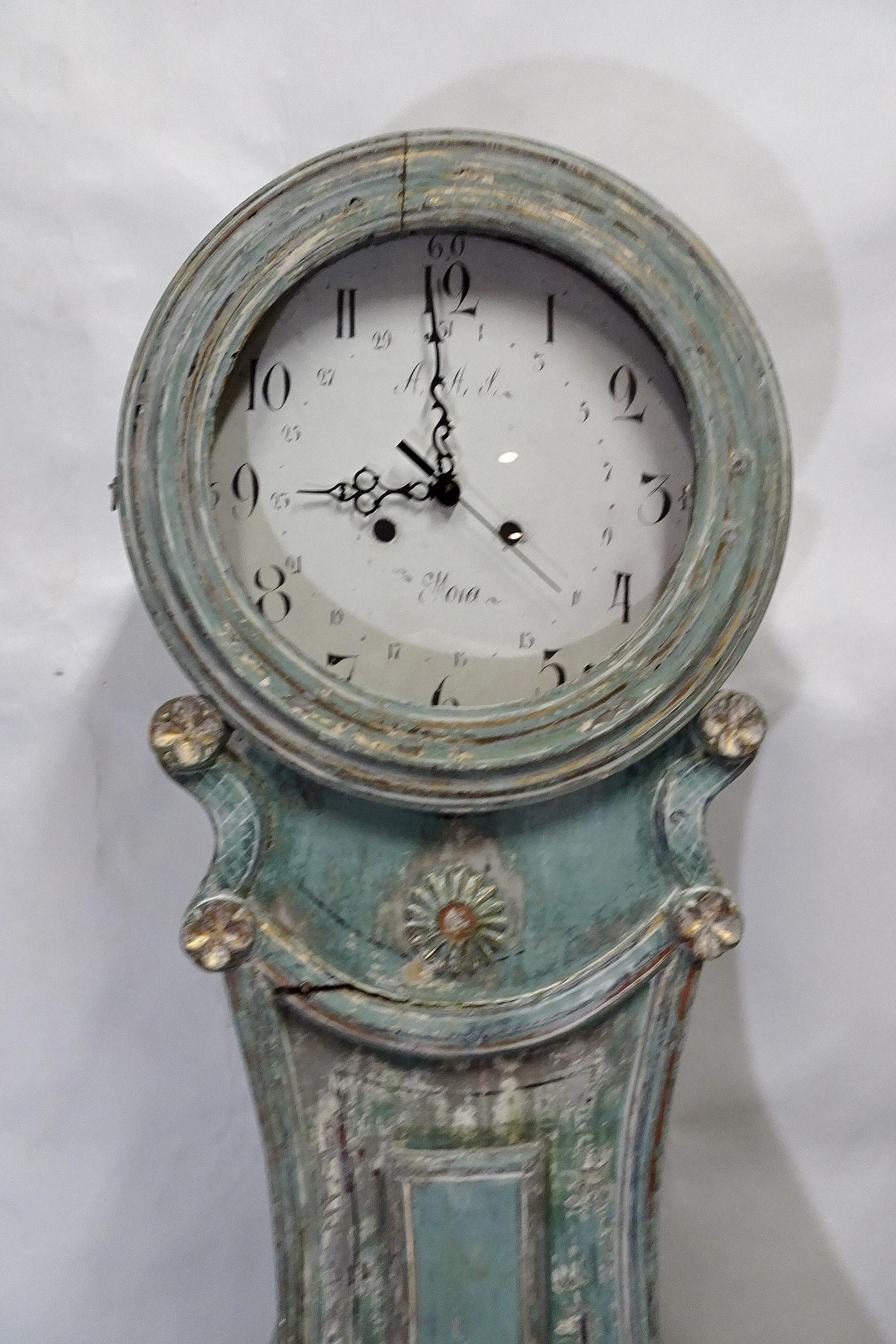 Swedish Mora Clock 100% Original Pant Fryksdhal Model In Good Condition For Sale In Hollywood, FL