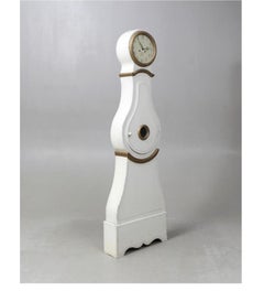 Swedish Mora Clock Antique White Gold Extended Belly Early 1800s A