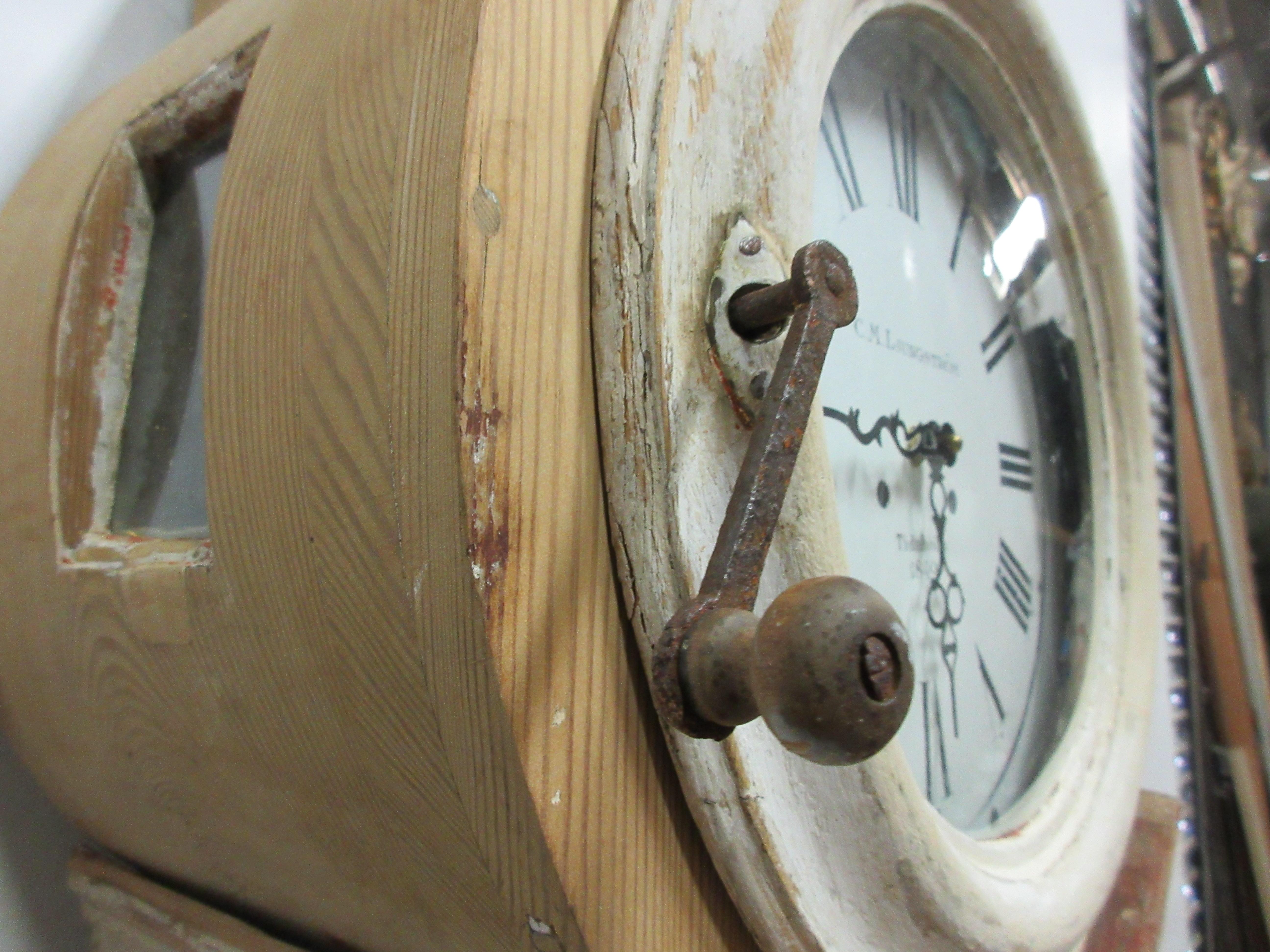 Country Swedish Mora Clock Dala Model For Sale