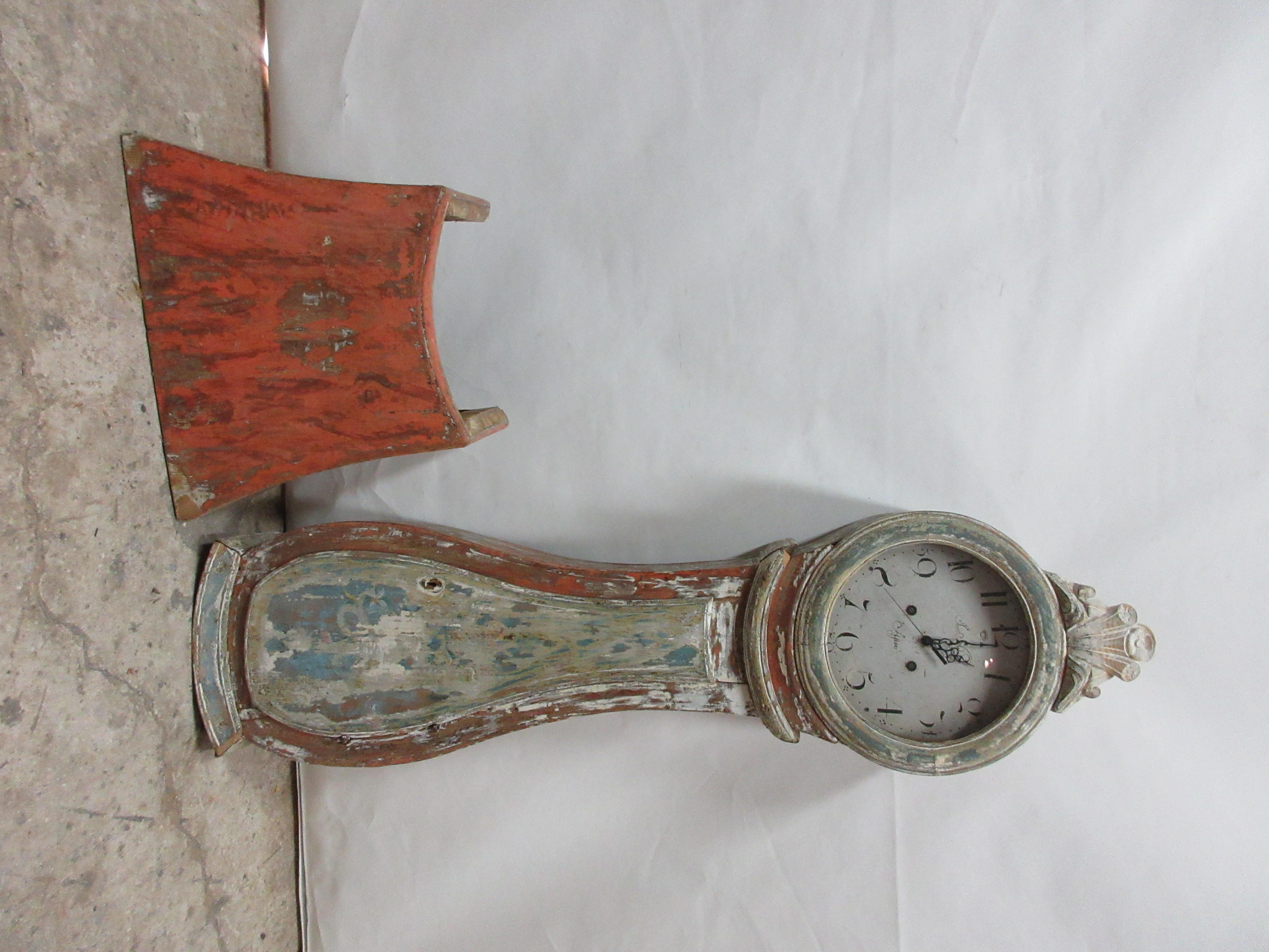 Mid-19th Century Swedish Mora Clock For Sale