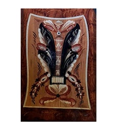 Swedish Mora Clock Kurbits Folk Art Early 1825 Scallop Top Rare Antique