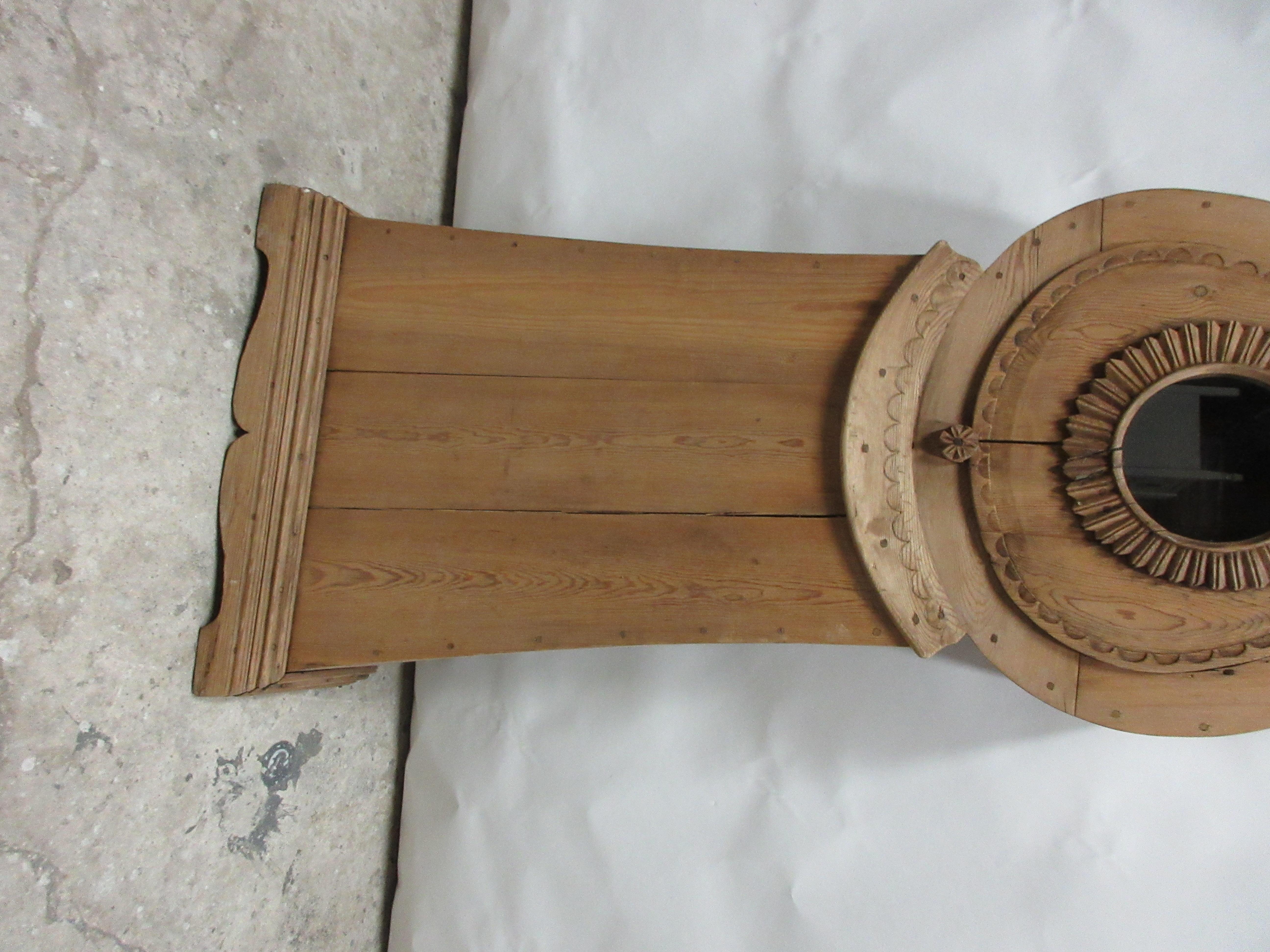 Swedish Mora Clock Natural Finish In Good Condition For Sale In Hollywood, FL