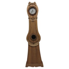 Antique Swedish Mora Clock Natural Finish