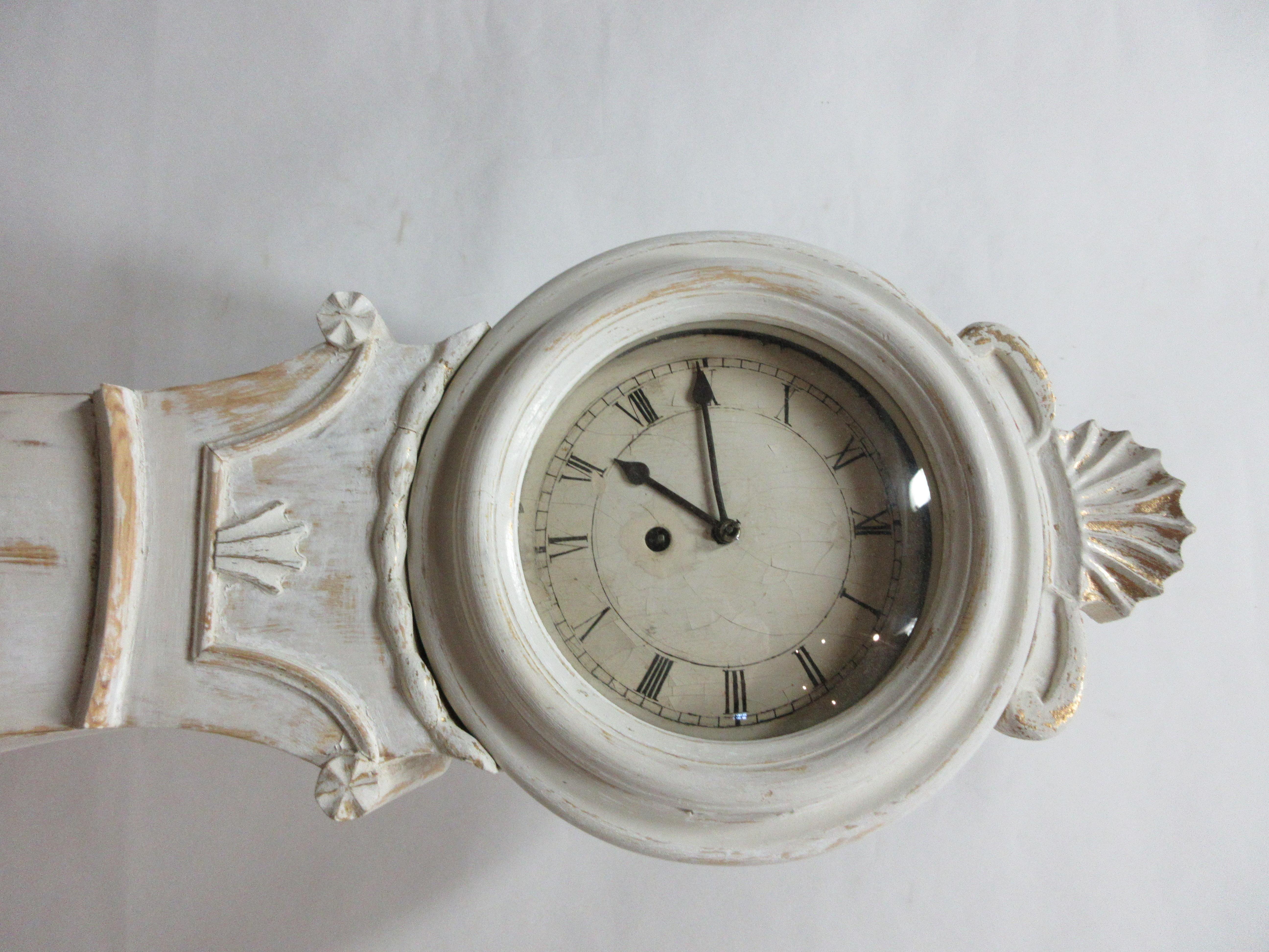 This is a rare Swedish Mora clock known as a 