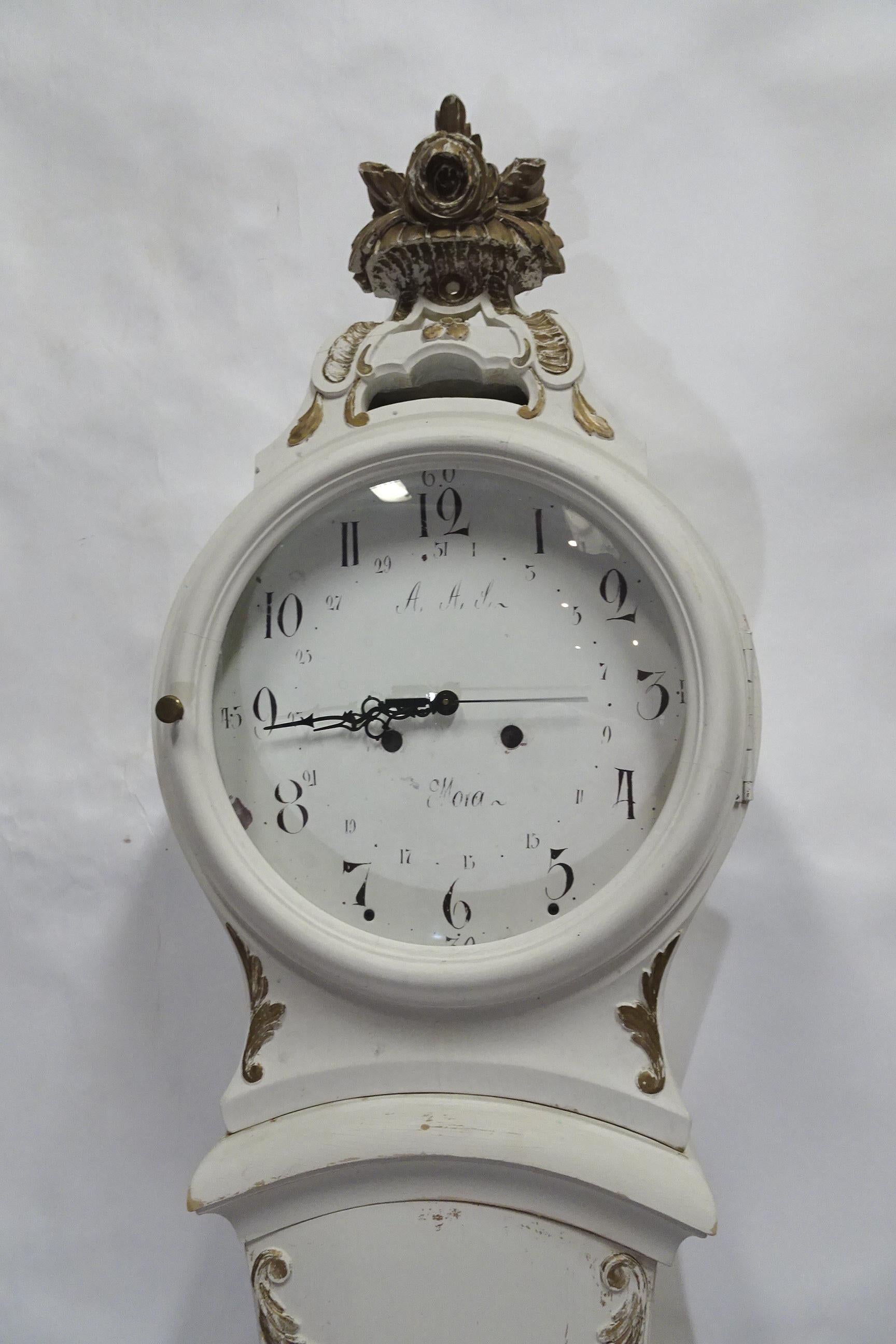 Early 20th Century Swedish Mora Clock Rococo Model  For Sale
