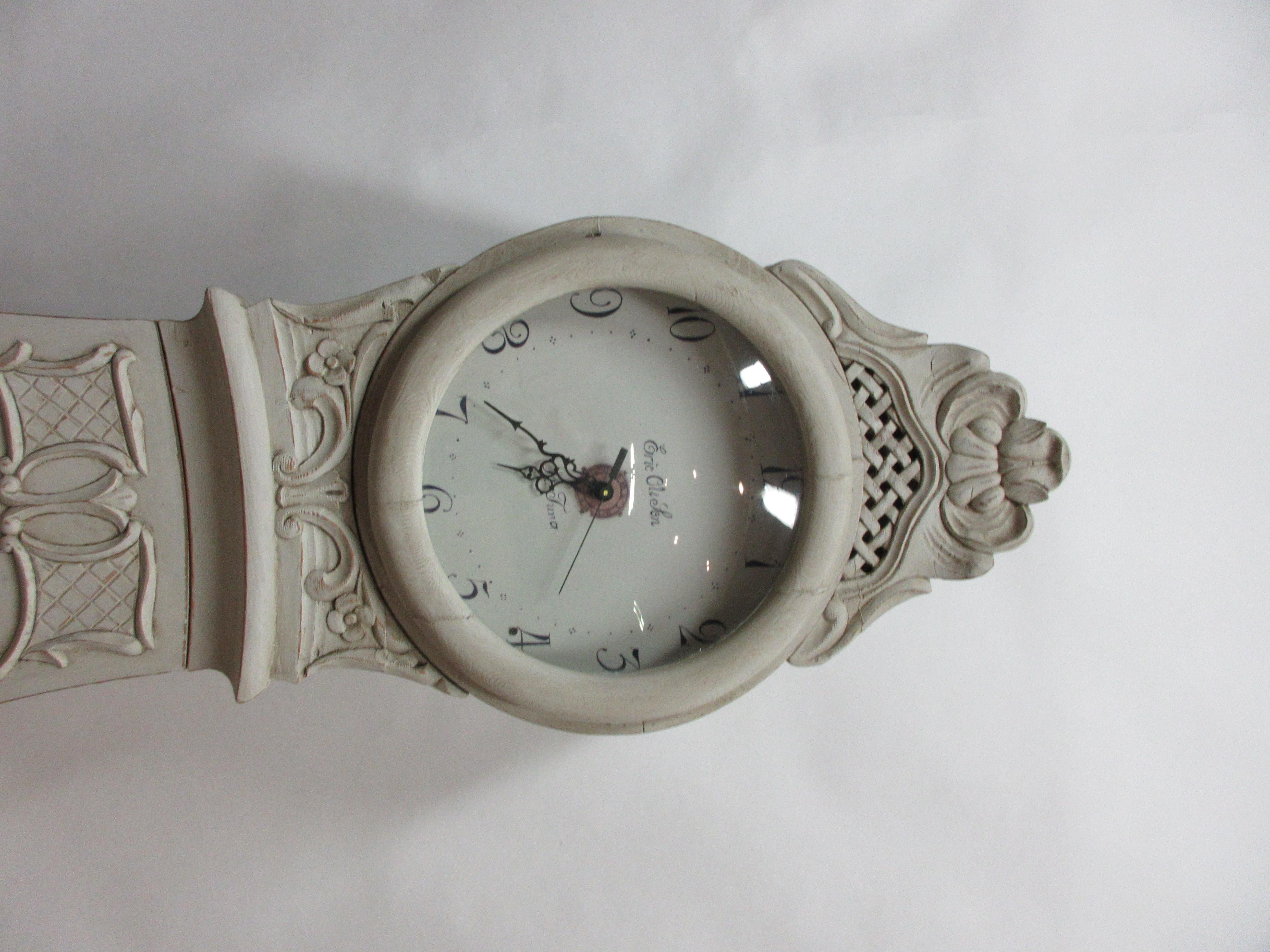 Swedish Mora Clock Rococo Style In Good Condition In Hollywood, FL